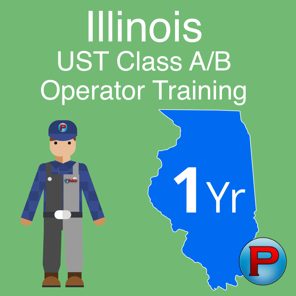 Illinois UST Class A/B Operator Training - 1 year